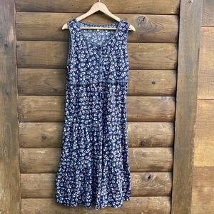Max Studio | Floral Blue Midi Dress